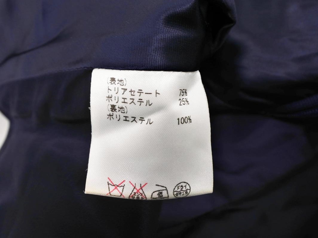 GRACE CLASS グレースクラス 結(jié)婚式 フォーマル リボン ノースリーブ ブラウス シャツ size36/濃紺 ■■ ☆ fdc1 レディース