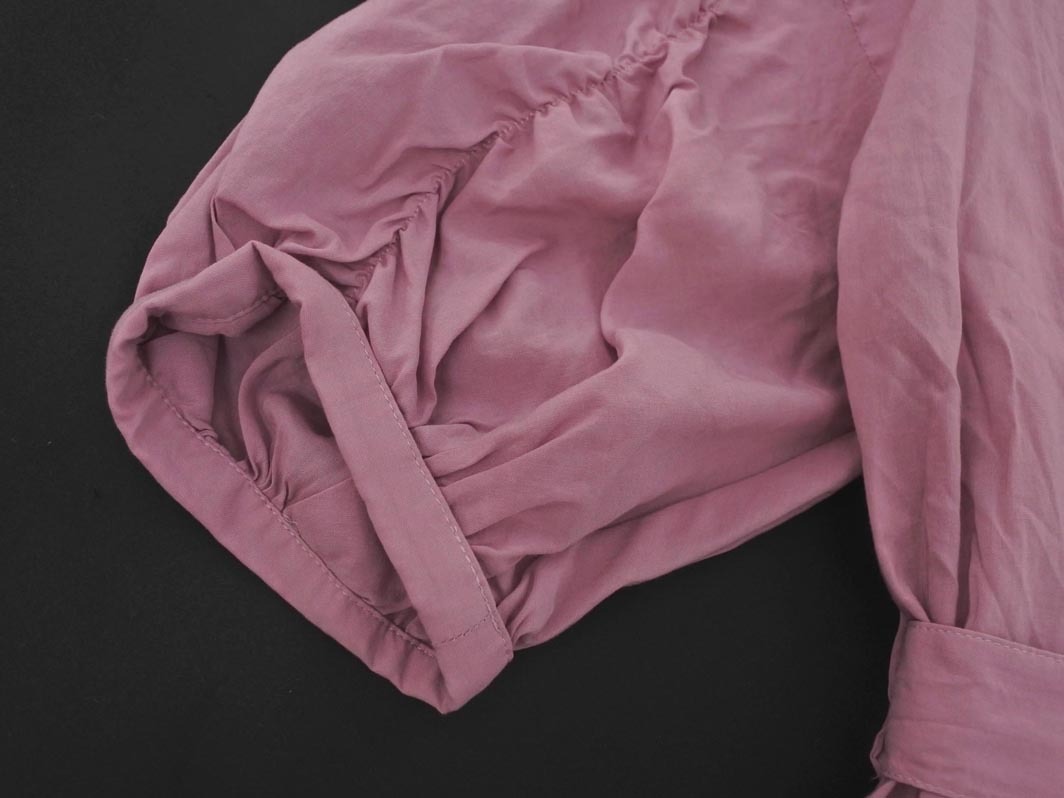 ネコポスOK w closet ダブルクローゼット ベルト 付き シャツ sizeF/ピンク ■◇ ☆ fdc1 レディース