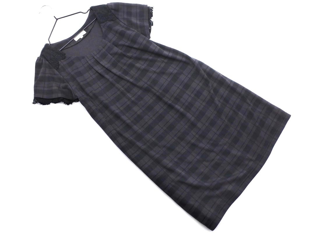 any FAM エニィファム チェック ワンピース size3/グレー ■◆ ☆ fdc2 レディース