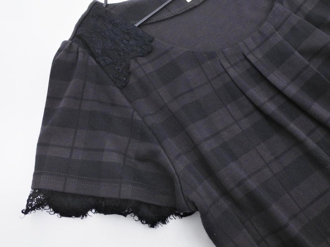 any FAM エニィファム チェック ワンピース size3/グレー ■◆ ☆ fdc2 レディース