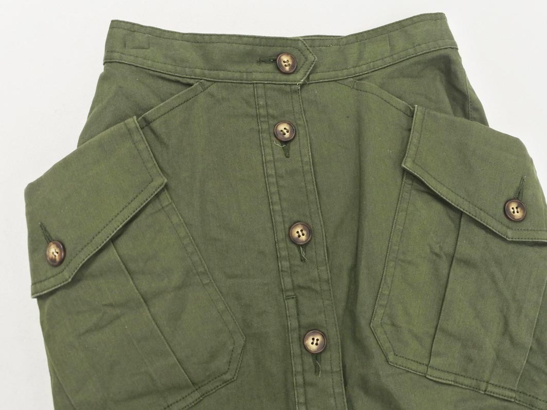Ray BEAMS レイビームス ビッグポケット スカート size0/カーキ ■◇ ☆ fdc2 レディース