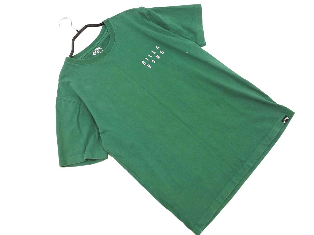 ネコポスOK BILLABONG ビラボン プリント Tシャツ sizeS/緑 ■◆ ☆ fdc2 メンズ
