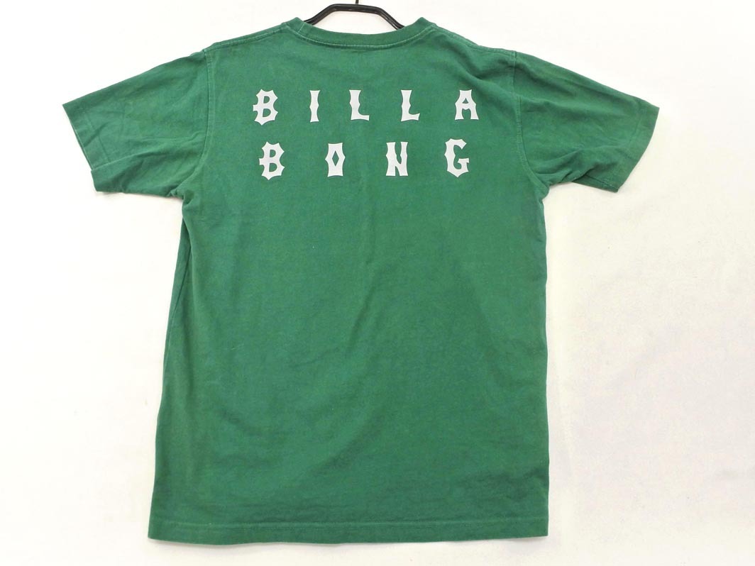ネコポスOK BILLABONG ビラボン プリント Tシャツ sizeS/緑 ■◆ ☆ fdc2 メンズ