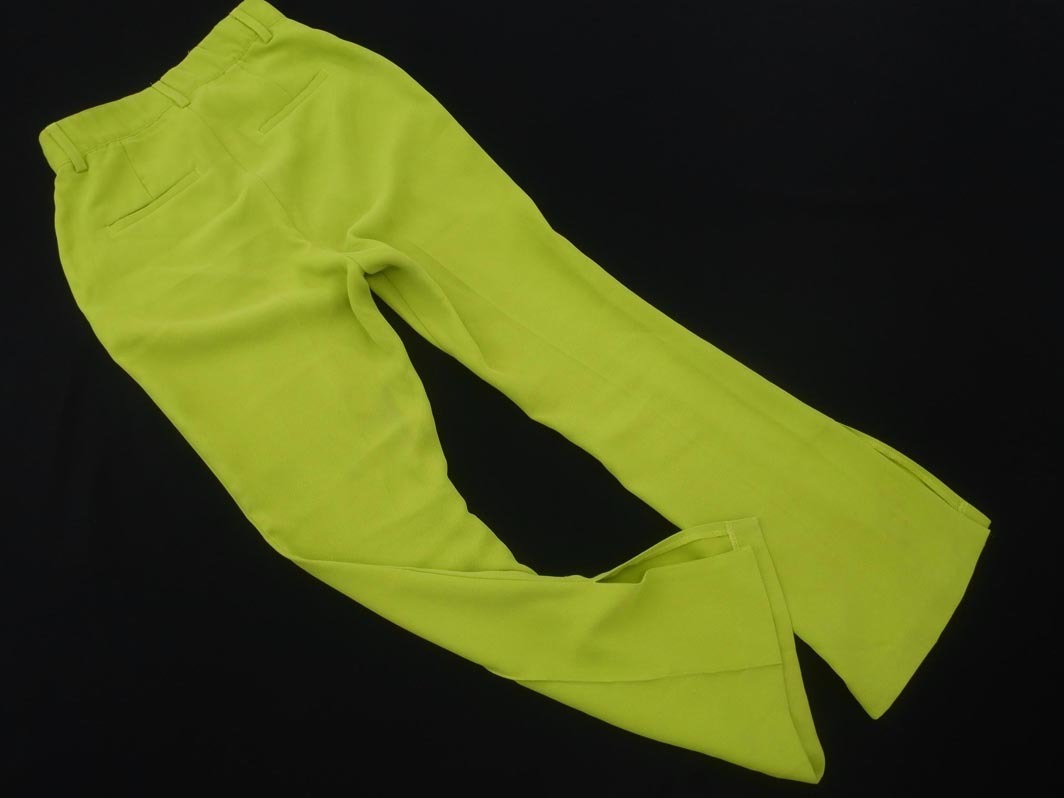 JEANASIS Jeanasis flare pants sizeM/ желтый зеленый ## * fdc2 женский 