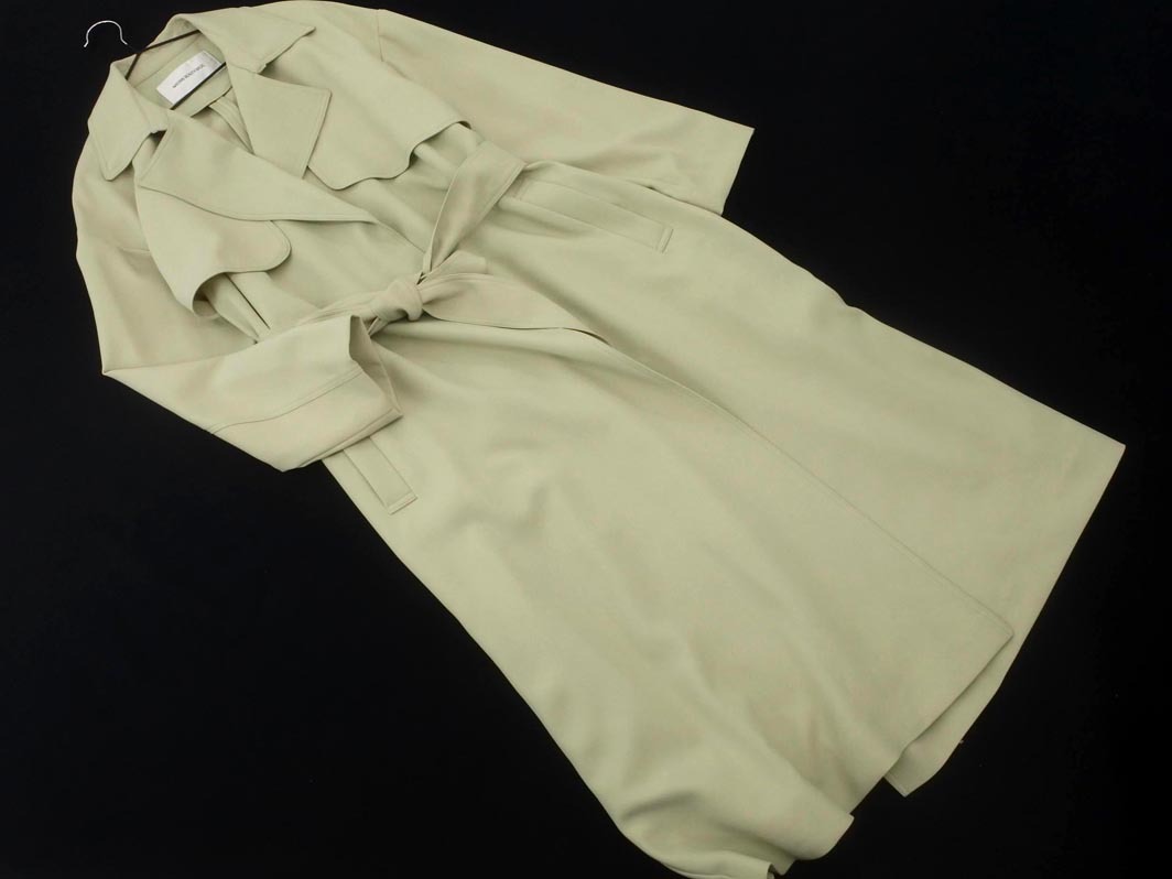 NATURAL BEAUTY BASIC ナチュラルビューティーベーシック トレンチ コート sizeS/薄緑 ■◇ ☆ fdc1 レディース