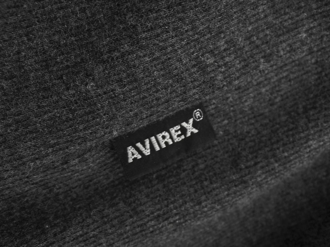 AVIREX アヴィレックス リブ カットソー sizeS/グレー ■◆ ☆ fdc3 メンズ