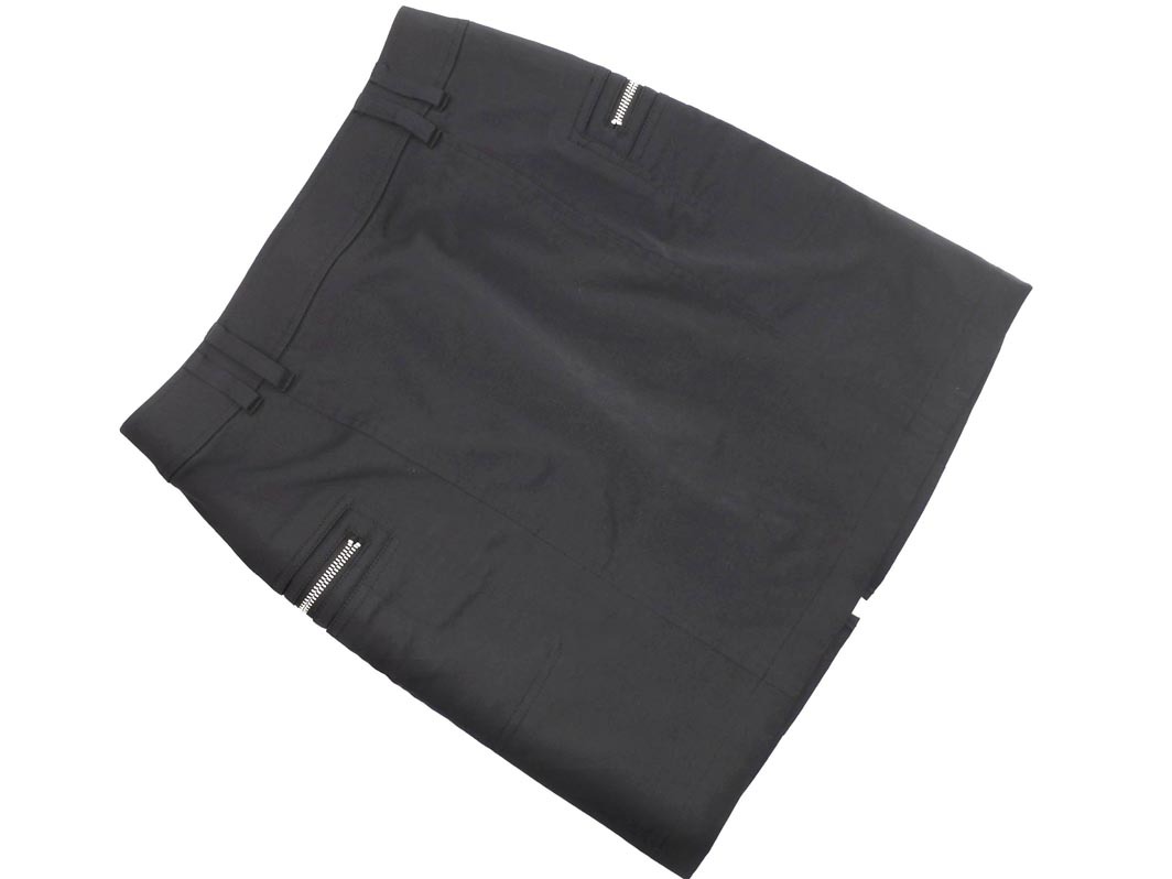 ネコポスOK MICHEL KLEIN ミッシェルクラン タイト スカート size36/黒 ■■ ☆ fdc3 レディース