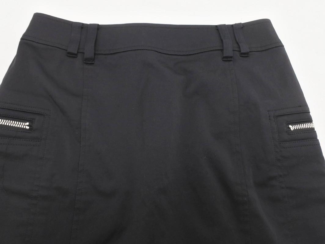 ネコポスOK MICHEL KLEIN ミッシェルクラン タイト スカート size36/黒 ■■ ☆ fdc3 レディース