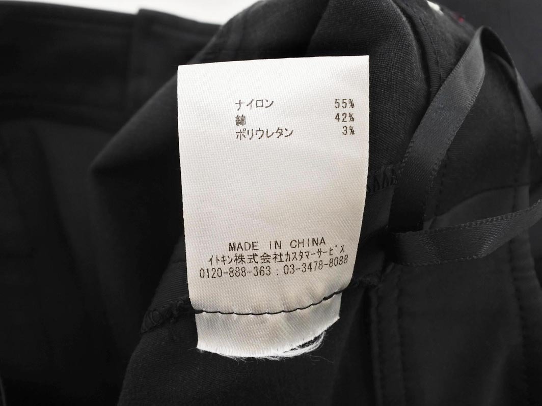 ネコポスOK MICHEL KLEIN ミッシェルクラン タイト スカート size36/黒 ■■ ☆ fdc3 レディース