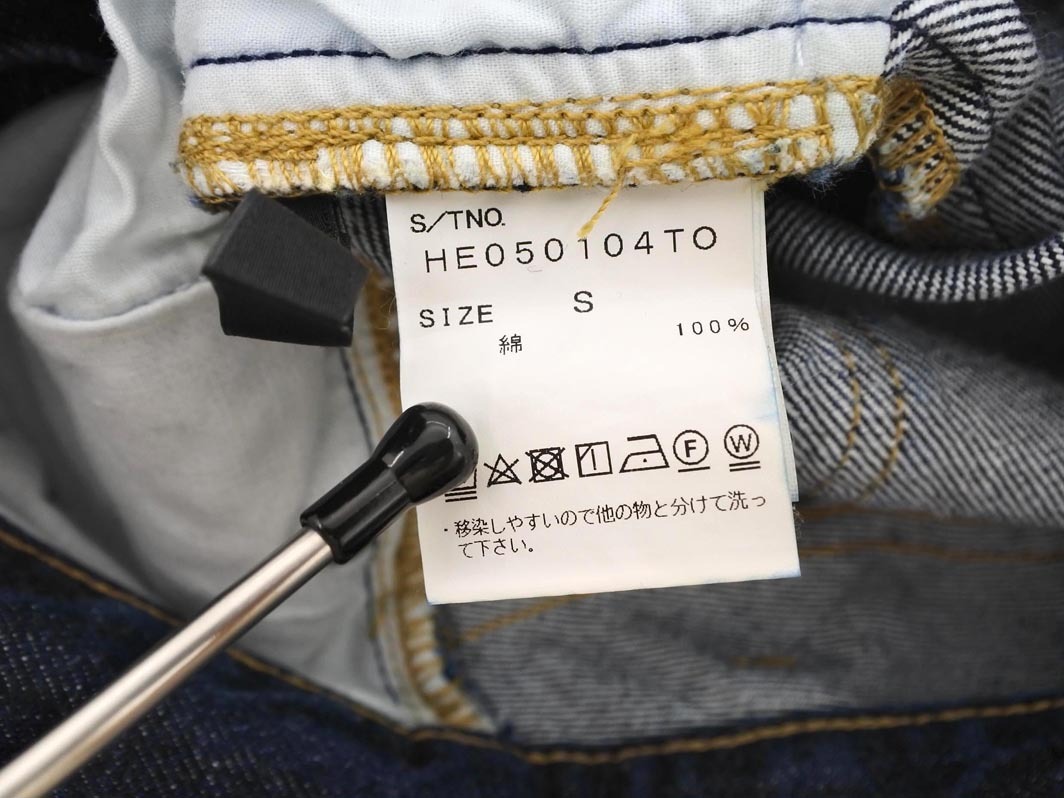 Heather ヘザー テーパード デニムパンツ sizeS/紺 ■■ ☆ fdc5 レディース