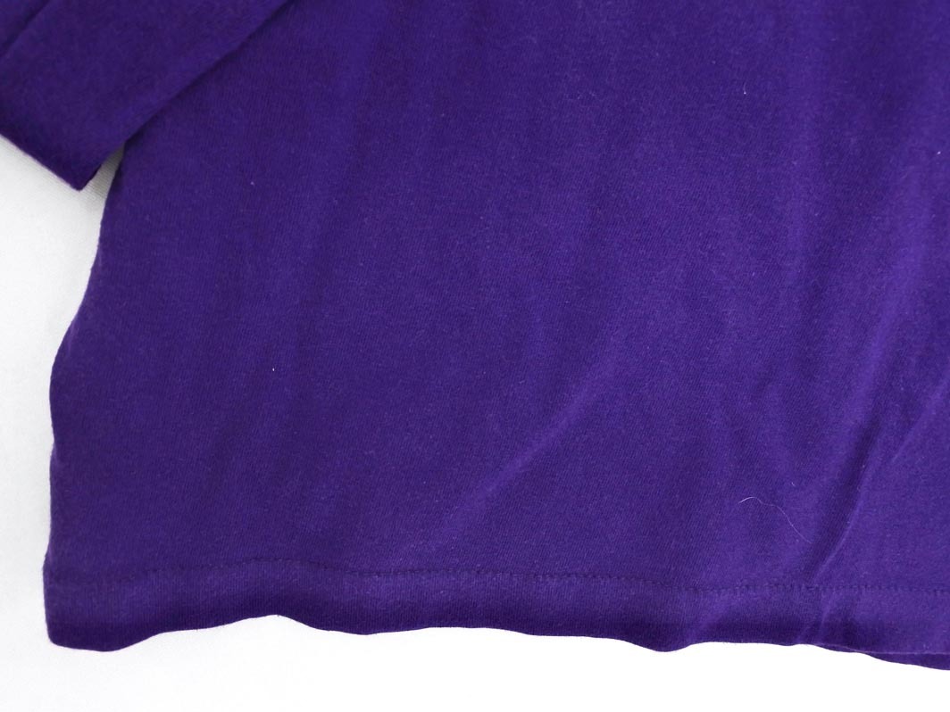 ネコポスOK agnes b アニエスベー ハイネック Tシャツ 紫 ◇■ ☆ fdc4 レディース
