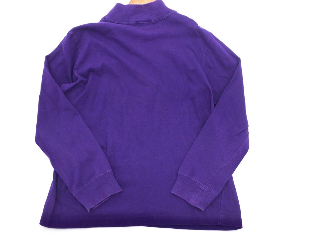 ネコポスOK agnes b アニエスベー ハイネック Tシャツ 紫 ◇■ ☆ fdc4 レディース