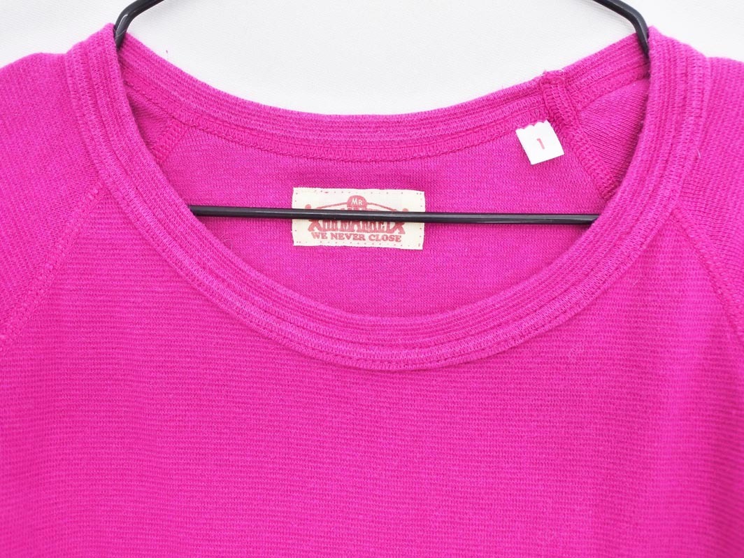 HOLLYWOOD RANCH MARKET ハリウッドランチマーケット ラグラン カットソー size1/ピンク ■◆ ☆ fdc4 レディース