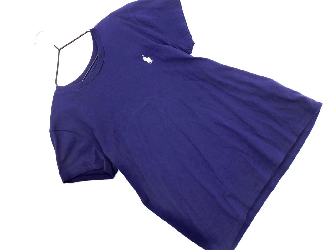 ネコポスOK POLO RALPH LAUREN ポロ ラルフローレン Tシャツ sizeS（160cm）/紺 ■◆ ☆ fdc4