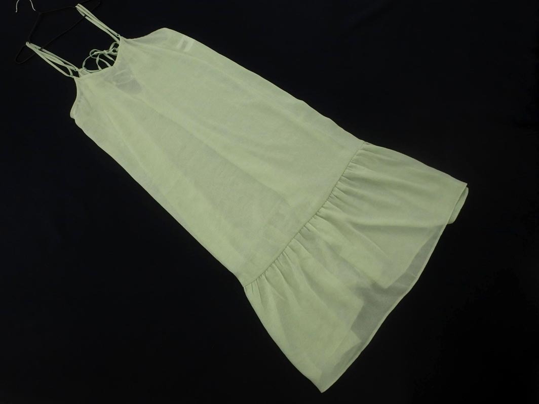 w closet ダブルクローゼット シアー キャミソール ワンピース sizeF/緑 ■◆ ☆ fdc5 レディース