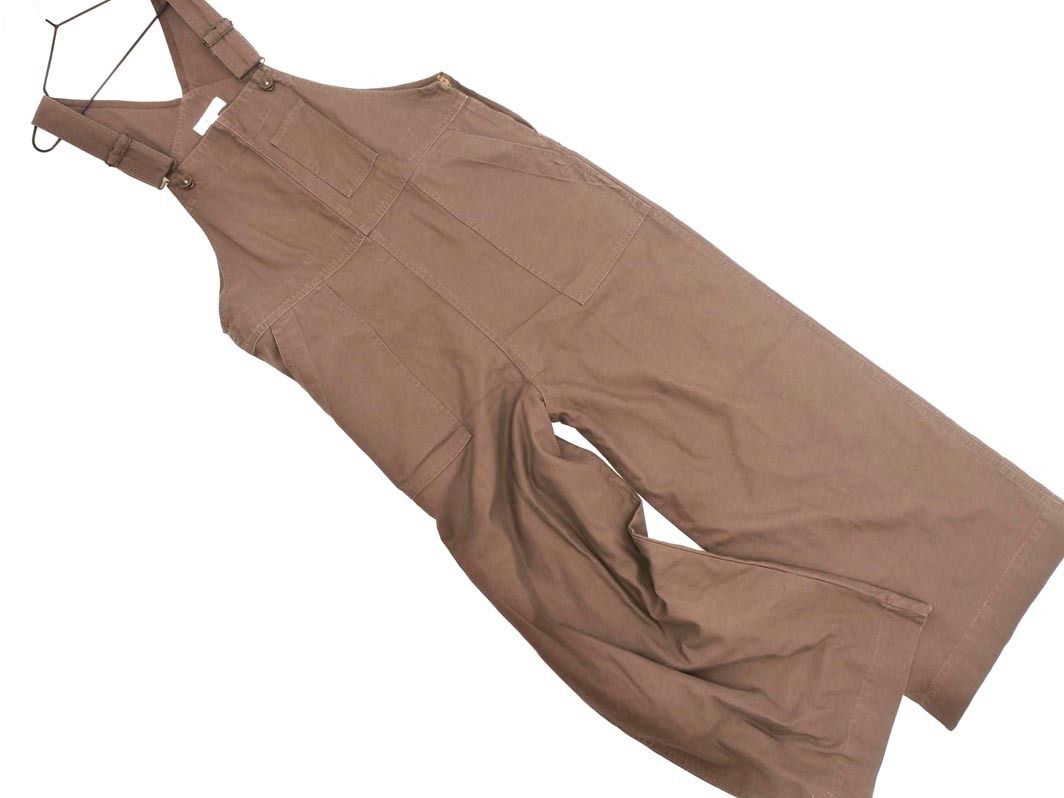 新品 niko and ニコ アンド サロペット オーバーオール sizeL/茶 ■■ ☆ fdc5 レディース