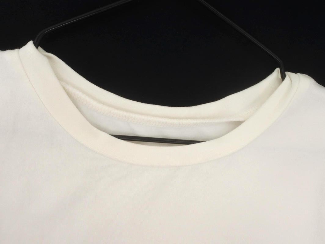 NATURAL BEAUTY BASIC ナチュラルビューティーベーシック プリント Tシャツ sizeF/白 ■◆ ☆ fdc5 レディース