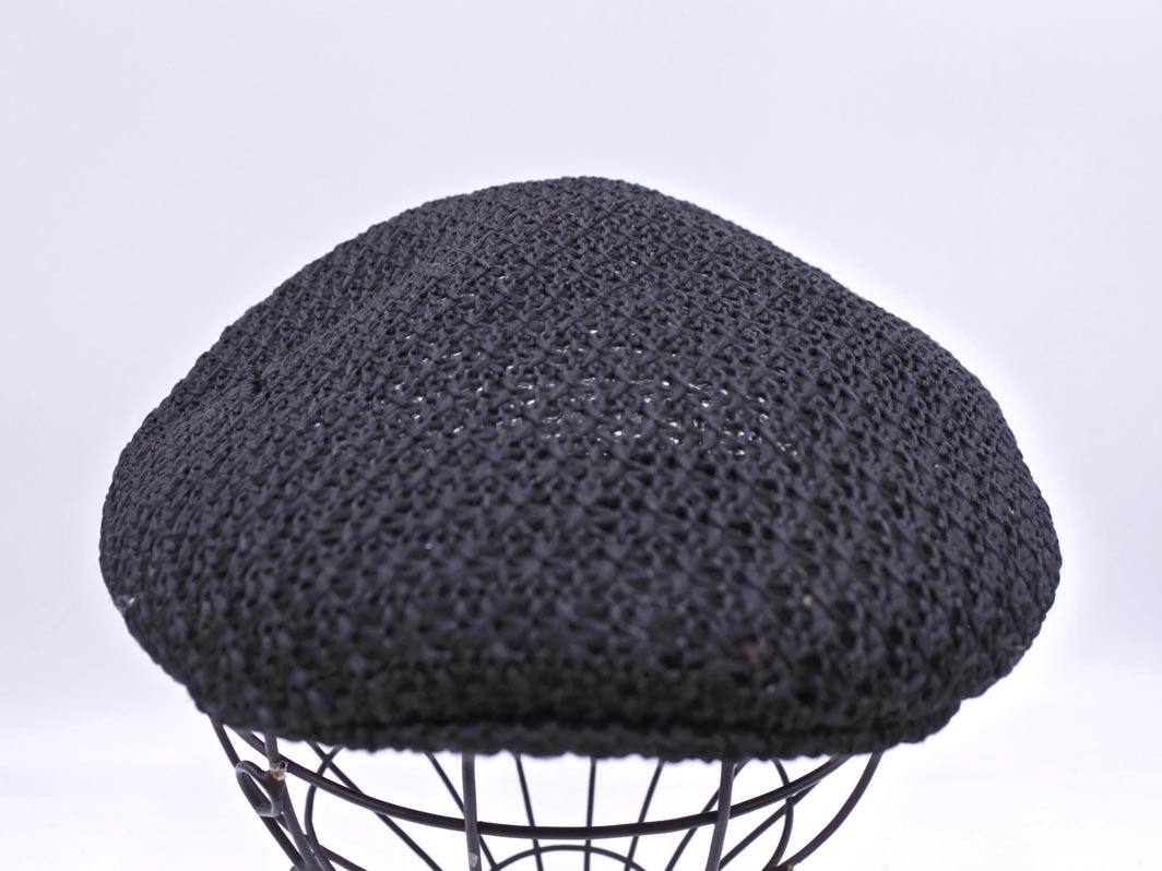 新品 PLAYBOY プレイボーイ ハンチング キャップ size58/黒 ■◆ ☆ fdc8 メンズ