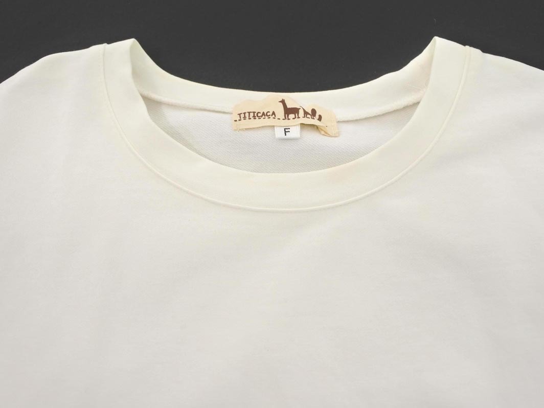 ネコポスOK TITICACA チチカカ フェイクレイヤード Tシャツ sizeF/白 ■◆ ☆ fdd0 レディース