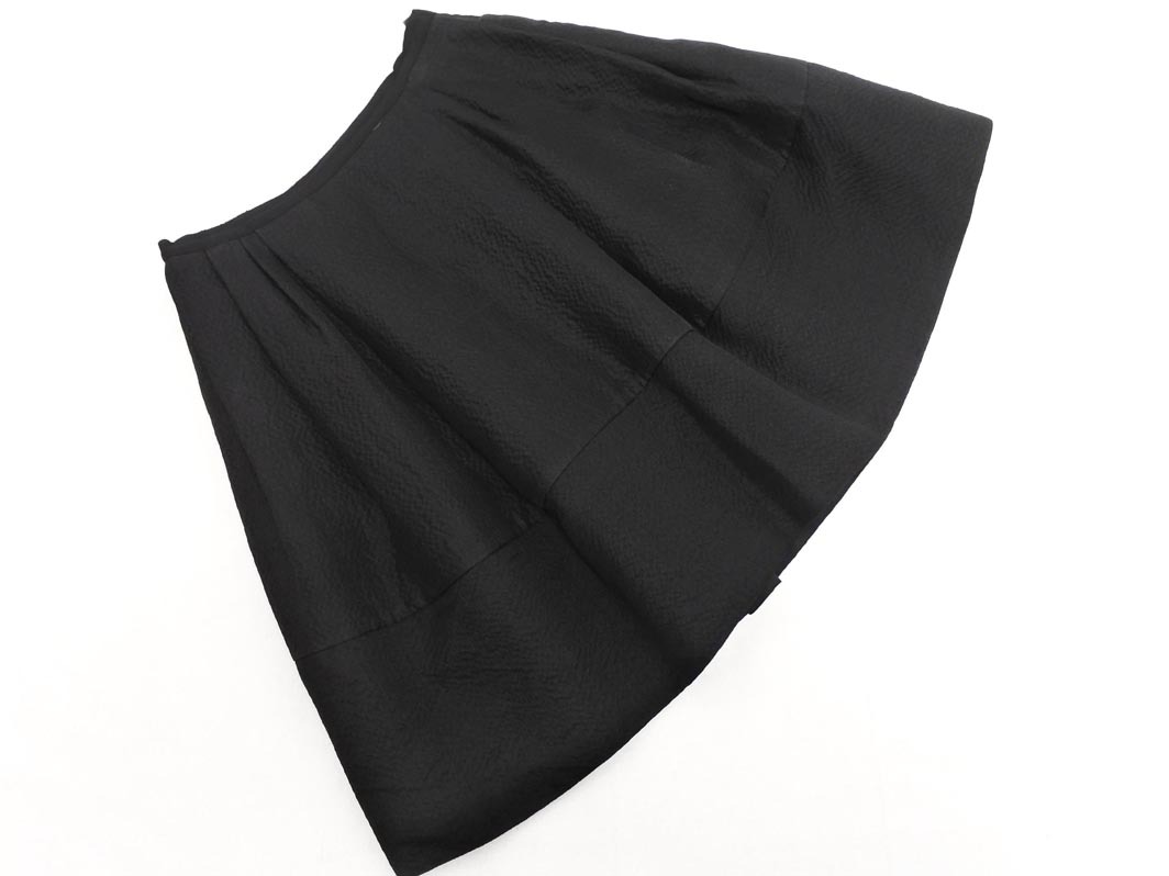 foxey フォクシー タック Aライン 臺(tái)形 スカート size38/黒 ■■ ☆ fdd0 レディース