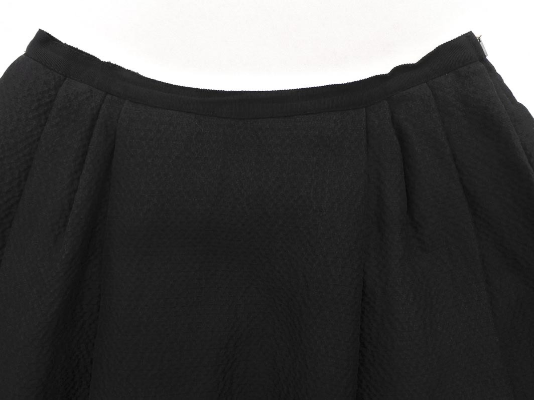 foxey フォクシー タック Aライン 臺(tái)形 スカート size38/黒 ■■ ☆ fdd0 レディース