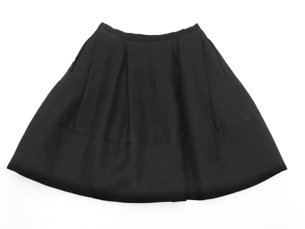 foxey フォクシー タック Aライン 臺(tái)形 スカート size38/黒 ■■ ☆ fdd0 レディース