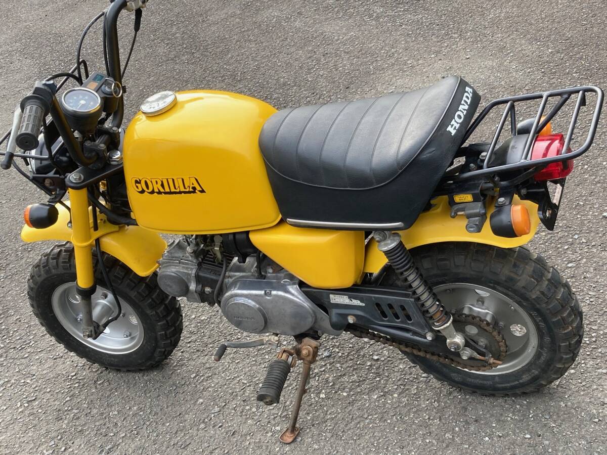 ゴリラ ノーマル Z50J 6V 4速 実働 書類付き 49cc登録 載せ替え ゴリラ ノーマル Z50J 6V 4速 実働 書類付き 49cc登録 載せ替え