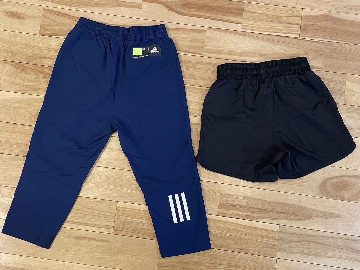 中古美品 PUMAショート丈パンツ adidas7分丈パンツ 140cm 送料無料 2點セット