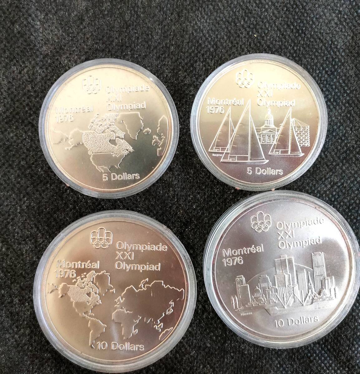 モントリオールオリンピック 記念硬貨 10ドル 5ドル 銀貨セット モントリオールオリンピック 記念硬貨 10ドル 5ドル 銀貨セット