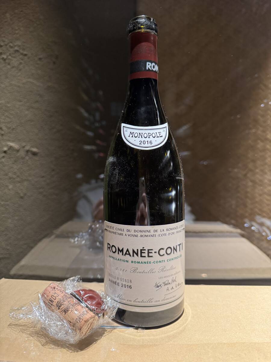 空瓶 DRC ロマネコンティ Romanee-Conti 2016 空ボトル 空瓶 DRC ロマネコンティ Romanee-Conti 2016 空ボトル