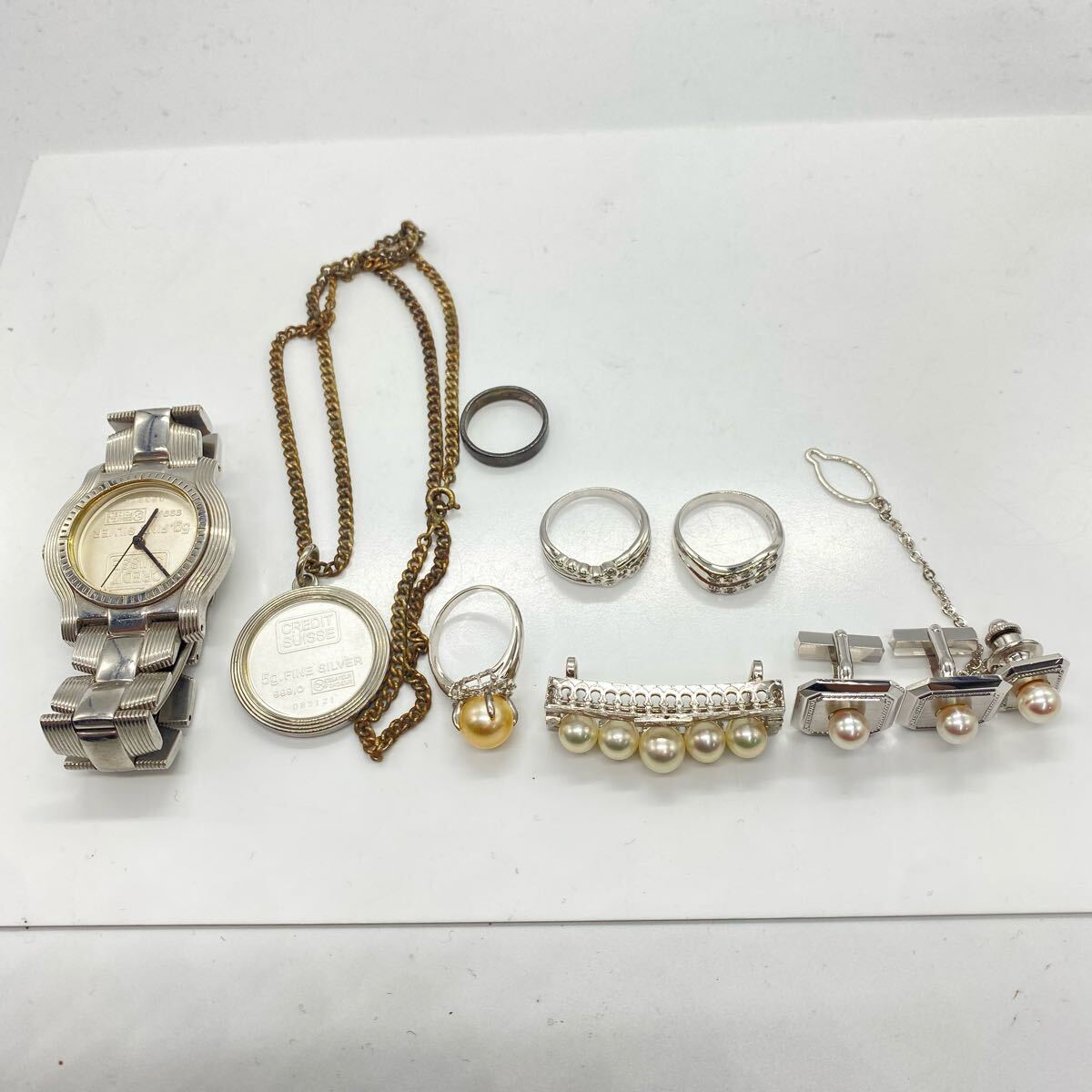 1円〜 3☆ シルバーアクセサリー セット まとめ 総重量約148g 1円〜 3☆ シルバーアクセサリー セット まとめ 総重量約148g