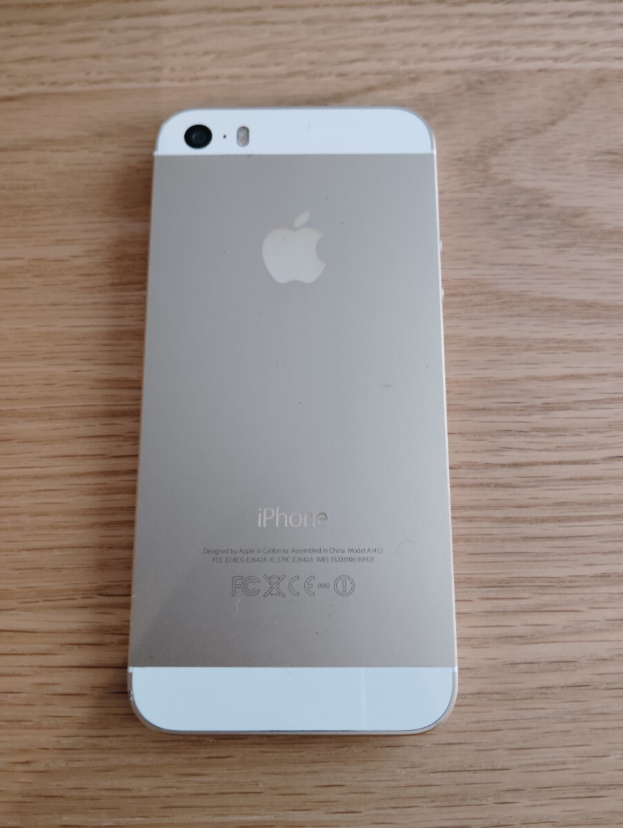 Apple iPhone5s softbank購入 simフリー不明 ゴールド 16GB Apple iPhone5s softbank購入 simフリー不明 ゴールド 16GB