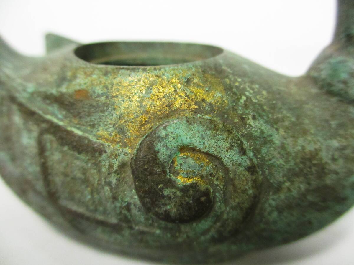 鳥型香炉 金銅香炉 青銅器 「藏介」在銘 時代物 仏教美術 中国 鳥型香炉 金銅香炉 青銅器 「藏介」在銘 時代物 仏教美術 中国
