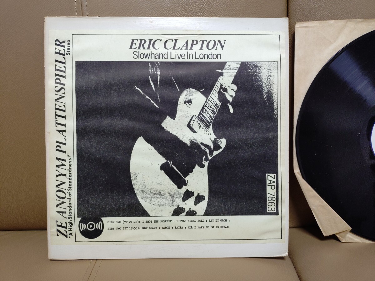 ★エリック・クラプトン★ ERIC CLAPTON ★Slowhand Live In London ★ZAP7863★ジャケット汚れ、傷み★インナー破れあり★中古LP★ Rare!