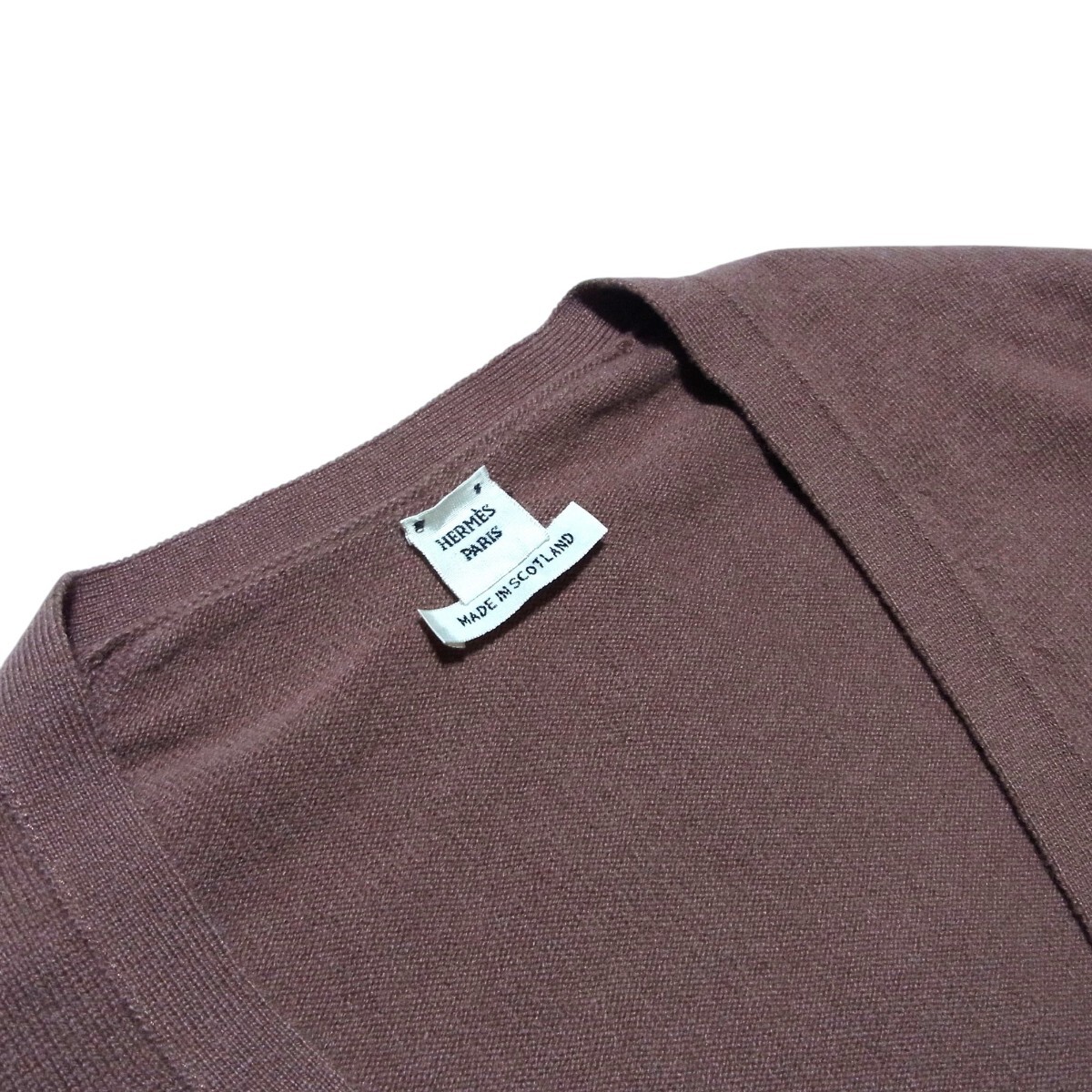 HERMES エルメス カシミヤ Vネック ドロップショルダー ロング HERMES エルメス カシミヤ Vネック ドロップショルダー ロング