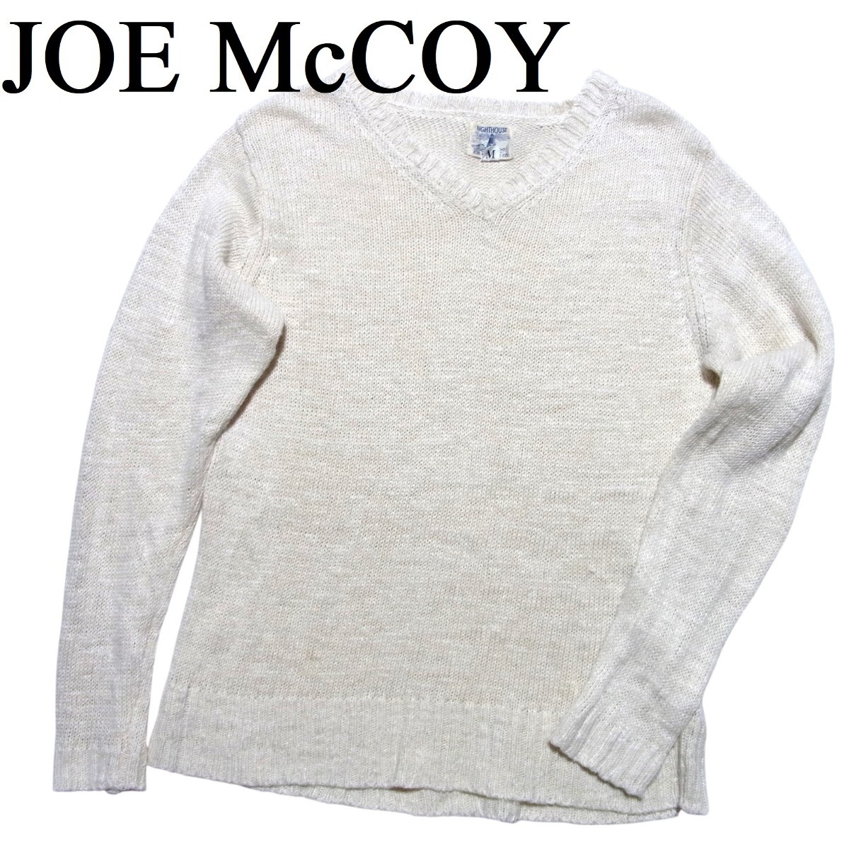 JOE McCOY ジョーマッコイ Vネック リネン サマー ニット JOE McCOY ジョーマッコイ Vネック リネン サマー ニット