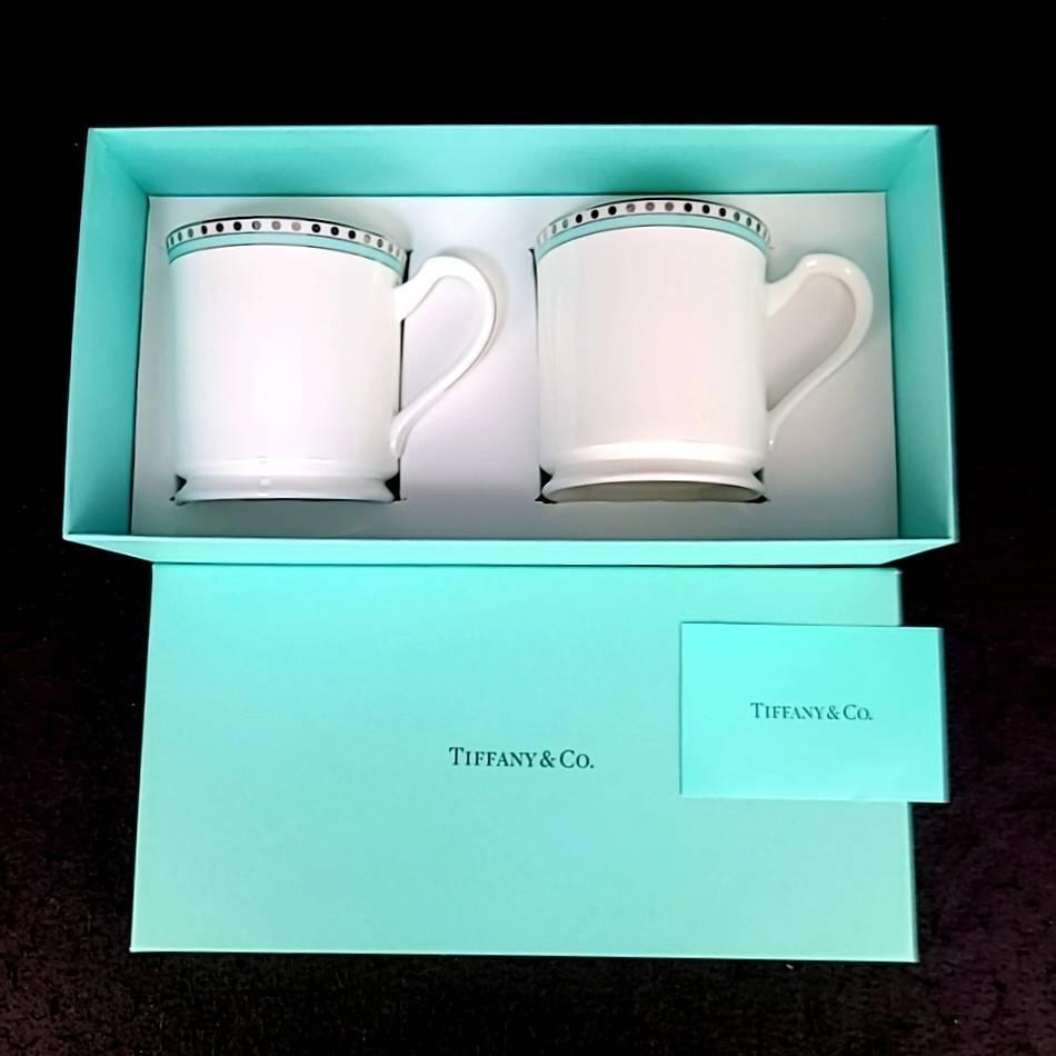 未使用 ティファニー Tiffany&Co プラチナブルーバンド 未使用 ティファニー Tiffany&Co プラチナブルーバンド