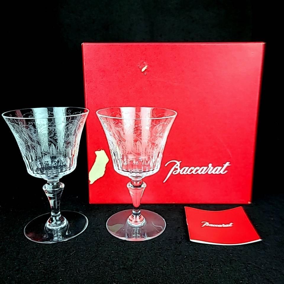 美品 バカラ Baccarat パルメ エッチング 鳥 草花 ワイングラス 美品 バカラ Baccarat パルメ エッチング 鳥 草花 ワイングラス