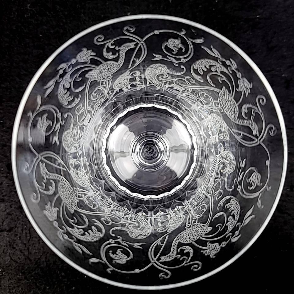 美品 バカラ Baccarat パルメ エッチング 鳥 草花 ワイングラス 美品 バカラ Baccarat パルメ エッチング 鳥 草花 ワイングラス
