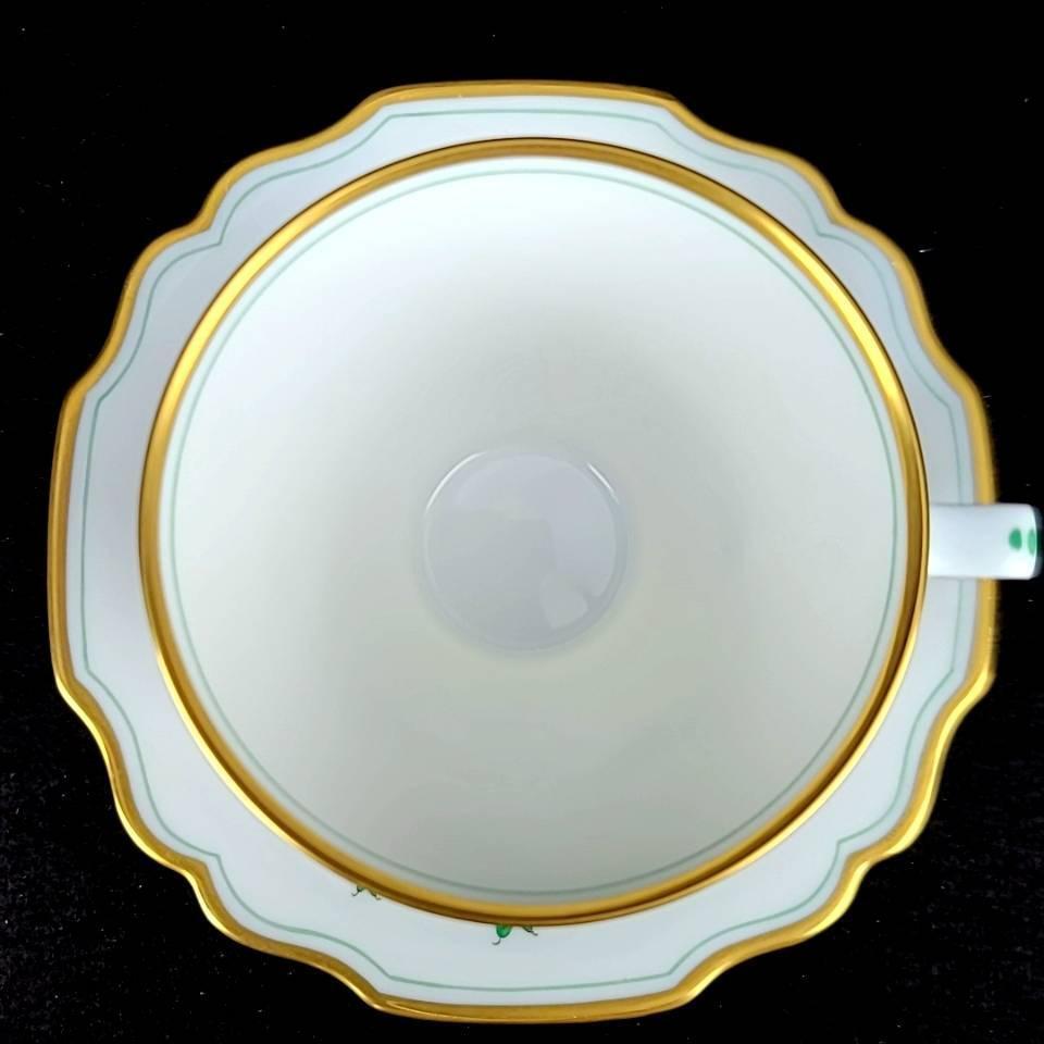 美品 アウガルテン AUGARTEN プリンスオイゲン 花 グリーン 美品 アウガルテン AUGARTEN プリンスオイゲン 花 グリーン