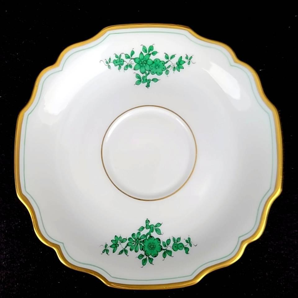 美品 アウガルテン AUGARTEN プリンスオイゲン 花 グリーン 美品 アウガルテン AUGARTEN プリンスオイゲン 花 グリーン