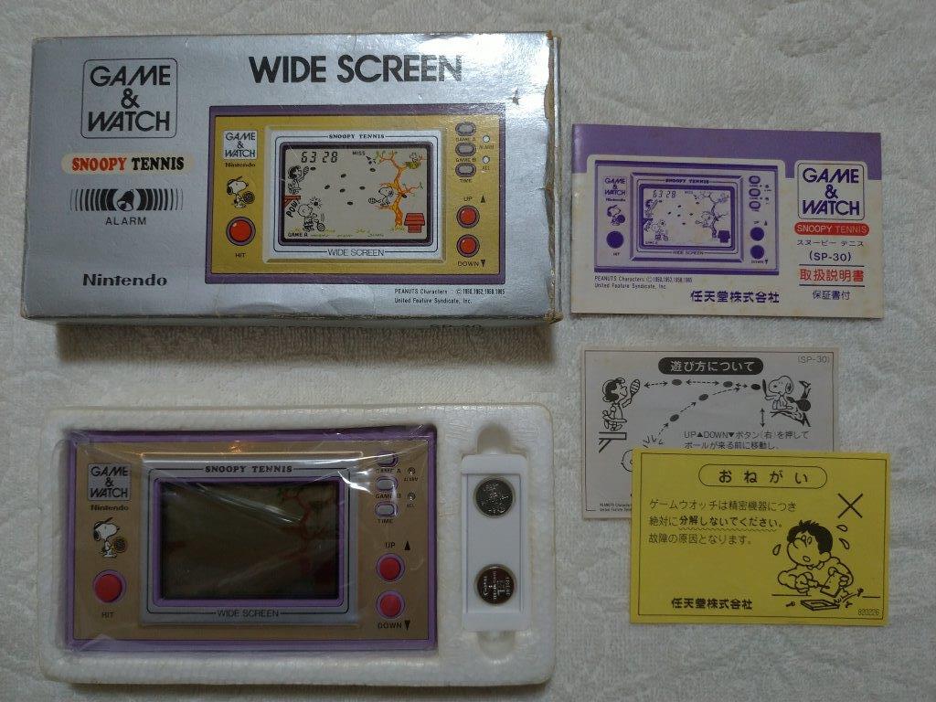 美品】任天堂ゲームウォッチ スヌーピーテニス 箱説付☆Nintendo 美品】任天堂ゲームウォッチ スヌーピーテニス 箱説付☆Nintendo