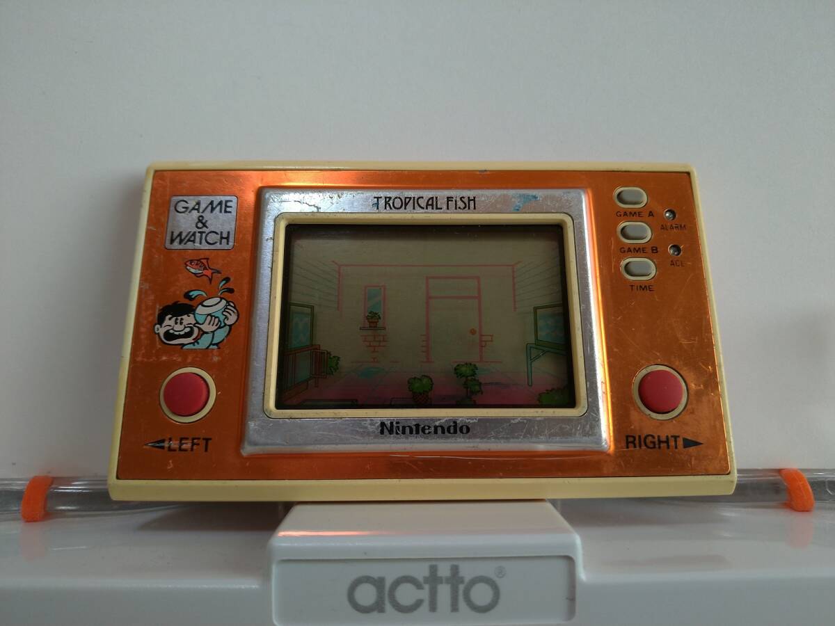 パーティを彩るご馳走や 激レア】任天堂ゲームウォッチ トロピカルフィッシュ ☆Nintendo その他