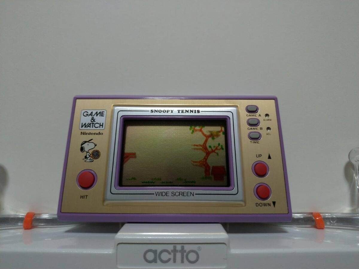 美品】任天堂ゲームウォッチ スヌーピーテニス 箱説付☆Nintendo 美品】任天堂ゲームウォッチ スヌーピーテニス 箱説付☆Nintendo