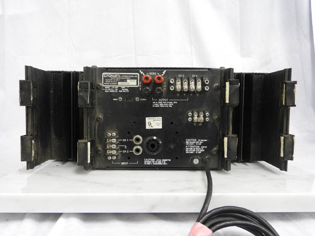 パワーアンプ　クラウンPS400 PS-400 CROWN - 中古オーディオ 高価買取・販売 ハイファイ堂