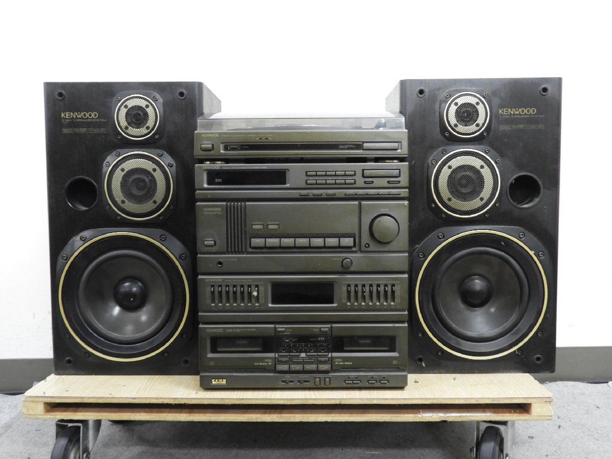 【ジャンク】Kenwood システムコンポ　セット KENWOOD ケンウッド システムコンポ P-5S T-9VS X-7WS A-7S S