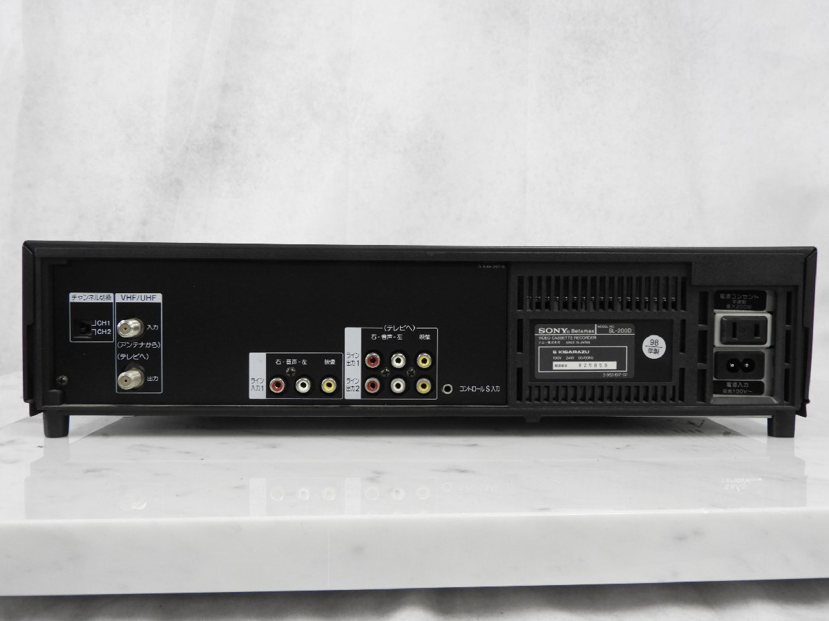 C】SONY SL-200D ベータビデオデッキ ソニー 3011251(ベータ C】SONY SL-200D ベータビデオデッキ ソニー 3011251(ベータ