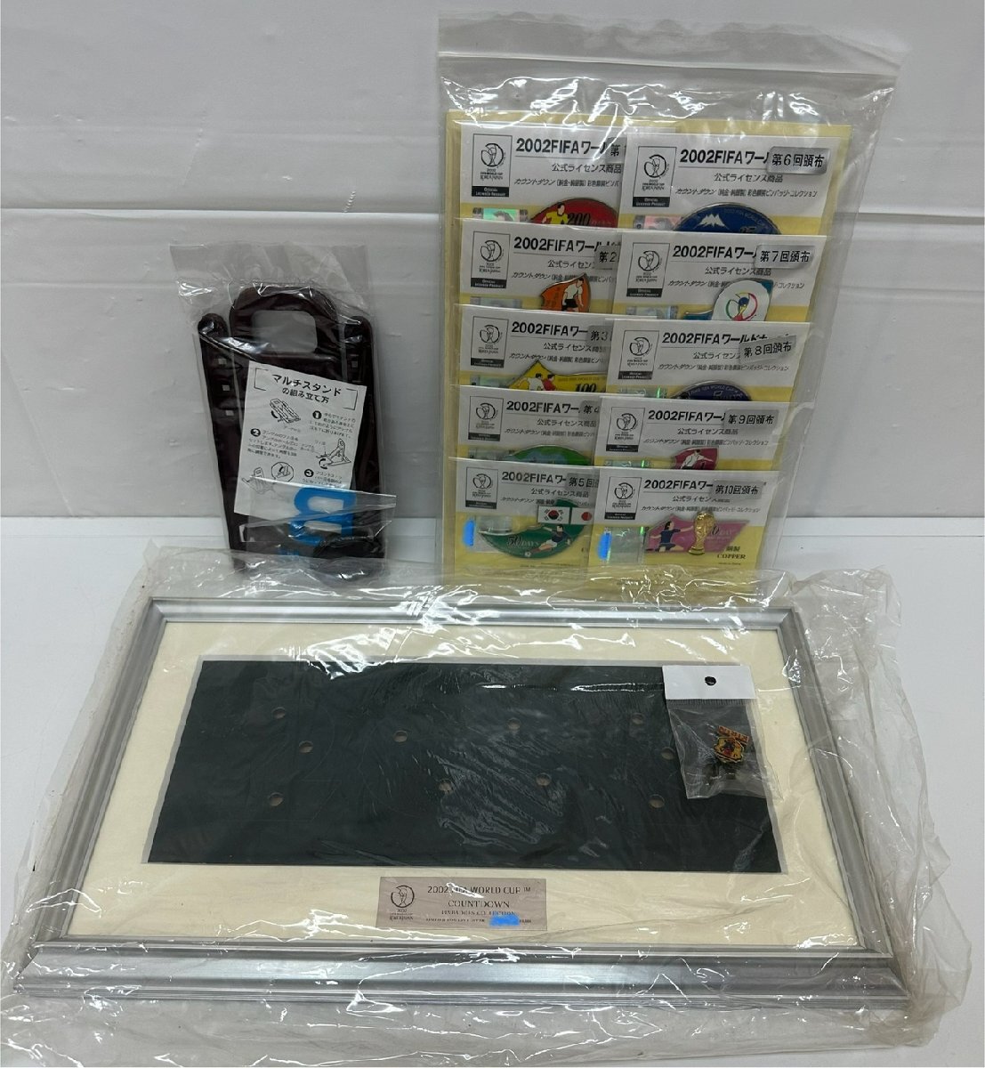 DK6766】2002 FIFAワールドカップ カウントダウン彩色額装 DK6766】2002 FIFAワールドカップ カウントダウン彩色額装