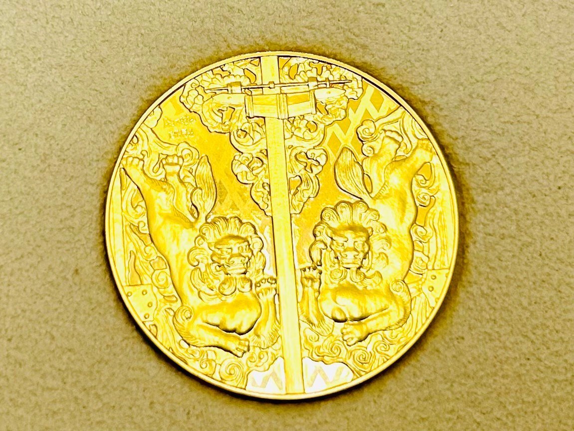 RG4448】1円~ 国宝章牌 東大寺 メダル コイン 純金 総重量約 RG4448】1円~ 国宝章牌 東大寺 メダル コイン 純金 総重量約