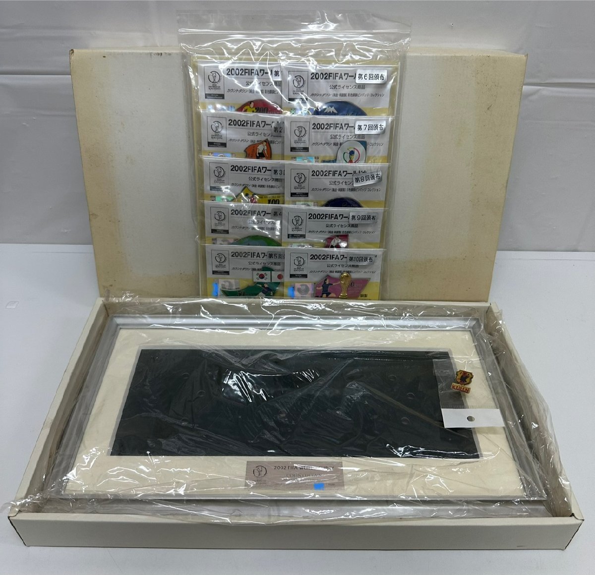 DK6766】2002 FIFAワールドカップ カウントダウン彩色額装 DK6766】2002 FIFAワールドカップ カウントダウン彩色額装